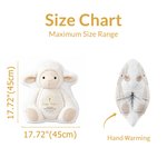 Almohadilla calentadora de manos personalizada con motivos de animalitos para bautizo, con nombre y fecha. Decoración para el hogar. Regalo de cumpleaños o bautizo para bebés. 10