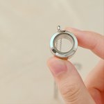Personalized Dainty Pet Hair Urn Ashes Necklace with Text Pet Loss Pet Party Gift for Pet Owners 3