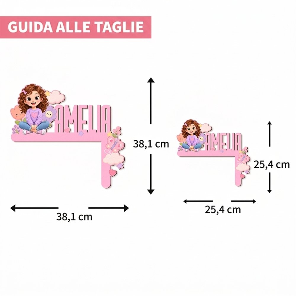 Appendiporta personalizzato, in legno con foto, personaggio cartone animato e nome - Regalo di compleanno per bambini e genitori 8