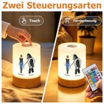 Personalisiertes Pferd & Reiter LED-Nachtlicht mit Namen | Kabellos & Dimmbar | Schlafzimmer Deko | Geburtstagsgeschenk für Reiter & Reiterinnen 7