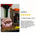 Plaque en bois personnalisée avec photo et texte - Ailes d'ange empreintes et fleurs - Cadeau d'hommage pour amoureux des animaux 11