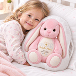 Almohadilla calentadora de manos personalizada con motivos de animalitos para bautizo, con nombre y fecha. Decoración para el hogar. Regalo de cumpleaños o bautizo para bebés. 5