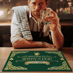 Personalized Vintage Irish Pub Bar Mat Coaster Bottle Opener Set with Pub Name and Year Bar Accessories Birthday Christmas Gift for Men Beer Lovers 6
