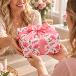 Papel de regalo personalizado con la flor del mes de nacimiento y el nombre: regalo para cumpleaños, Navidad y fiestas, ideal para familiares y amigos 8