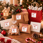 Personalized Santa Claus Special Delivery Postmark Style Stickers with Name Gift Decor Christmas Gift for Kids Family 3