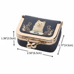 Personalised Watercolor Style Pet Photo PU Leather Jewellery Case with Name Christmas Birthday Gift for Women Pet Owner 9