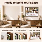 Personalised Friends 8 Photos Collage Canvas Prints with Text Home Wall Decor Christmas Birthday Gift for Best Friends 10