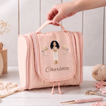 Personalized Crocheted Textured Design Cartoon Photo Birth Flower Crochet Storage Bag with Name Travel Birthday Gift for Crochet Enthusiasts 3