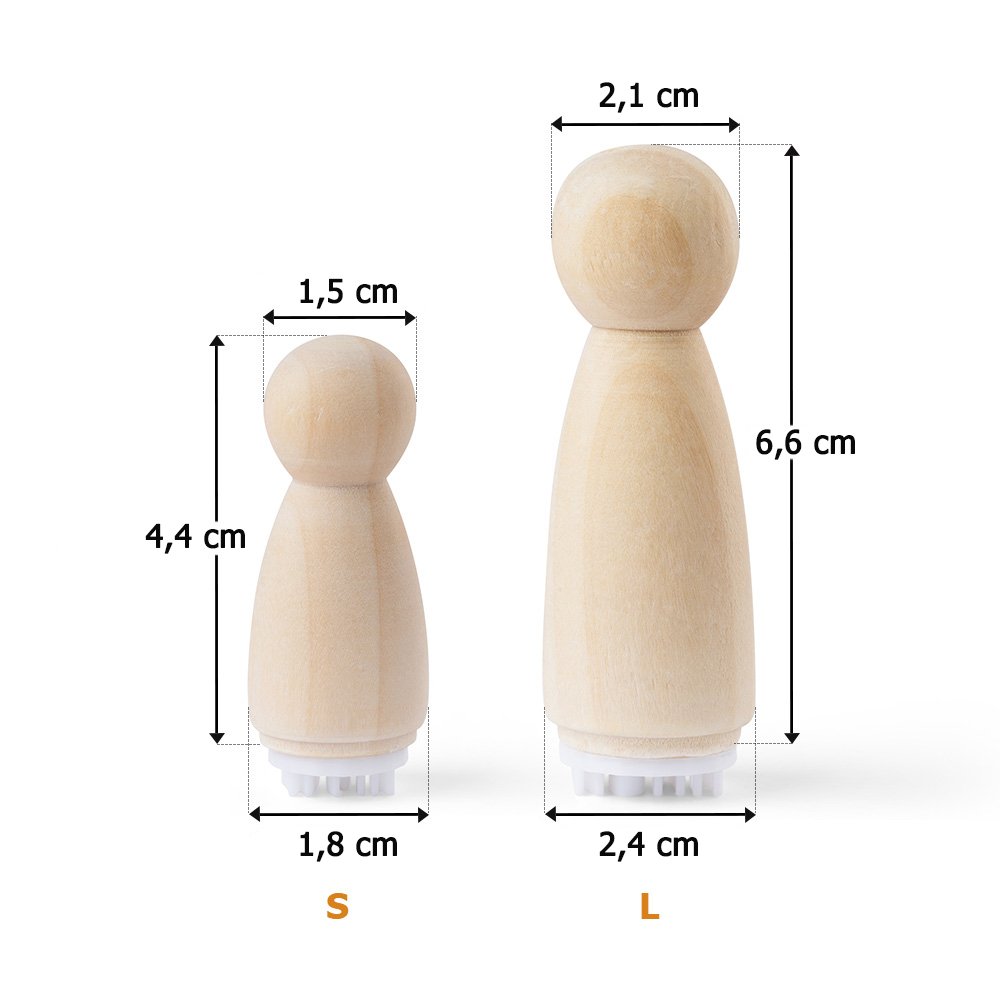 Gepersonaliseerde aardewerkstempel met eigen tekst | met houten handvat | verjaardagscadeau voor pottenbakkers en handwerkliefhebbers 13