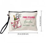 Personalised Fore O'Clock Somewhere Golf Cosmetic Bag with Name Place and Year Golf Club Anniversary Birthday Gift for Women Golf Lovers 7