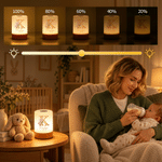 Veilleuse rechargeable personnalisée avec effet diamant, représentant la fleur de naissance, à commande tactile, avec prénom – Décoration de chambre, cadeau d'anniversaire pour enfants et femmes 7