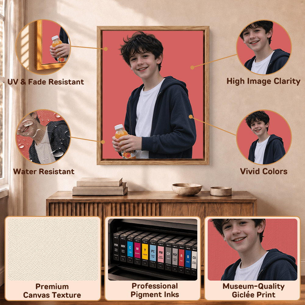 Tablesaux photo minimalistes personnalisés avec prénom – Décoration d'intérieur, cadeau de pendaison de crémaillère, d'anniversaire ou d'anniversaire de mariage pour la famille et les amis 9