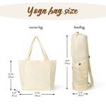 Personalized Birth Flower & Cartoon Character Photo Large Capacity Yoga Mat Bag with Name Yoga Exercise Birthday Gift for Pilates Yoga Lovers 9