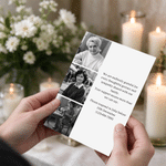 Personalized Celebration of Life Funeral Photos Invitation with Name and Text Minimalist Memorial Service Gift for Family Friends 5