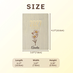 Agenda personalizada de bolsillo con la flor del mes de nacimiento para 2027, con nombre, ideal como regalo de Navidad o de cumpleaños para amigos y familiares 6