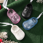 Personalised 3D Printed  Baby Shoe Ornament with Name Surname and Date Baby's First Christmas Holiday Gift for Newborns New Parents 2