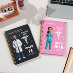 Personalized 3D-Effect Artwork Cartoon Medical Staff 2027 Planner A5 Notebook with Name and Occupation Daily Use Birthday Gift for Medical Staff 4