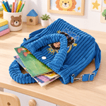 Bolso bandolera de pana personalizado con foto de un personaje de dibujos animados con purpurina y nombre: regalo de cumpleaños o Navidad para niñas 7