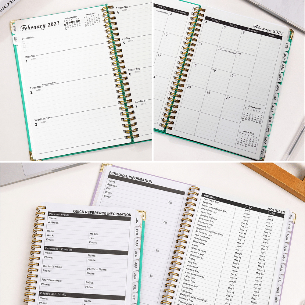 Personalized 3D-Effect Artwork Cartoon Medical Staff 2027 Planner A5 Notebook with Name and Occupation Daily Use Birthday Gift for Medical Staff 9