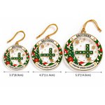 Personalised Christmas Crossword Puzzle Art Acrylic Ornament with Name Christmas Gift for Family Friends Brothers Sisters 6