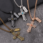 Collar personalizado de plata de ley con cruz, piedra natal y nombre: joya delicada para el día a día, regalo de cumpleaños para el marido, el padre u otro hombre 2