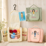 Personalized Crocheted Textured Design Cartoon Photo Birth Flower Crochet Storage Bag with Name Travel Birthday Gift for Crochet Enthusiasts 1
