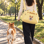 Personalised Oil Painting Art Pet Photo Multi-Compartment Large Travel Bag with Name Pet Boarding Christmas Gift for Pet Owner 7