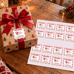 Personalized Santa Claus Special Delivery Postmark Style Stickers with Name Gift Decor Christmas Gift for Kids Family 7