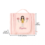 Personalized Crocheted Textured Design Cartoon Photo Birth Flower Crochet Storage Bag with Name Travel Birthday Gift for Crochet Enthusiasts 8