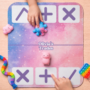 Personalised Gradient Galaxy Squishy Toy Fidget Trading Mat with Name Tabletop Game Accessory Christmas Birthday Gift for Kids Teenagers