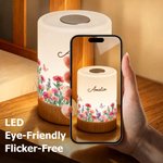 Personalised Birth Flower Dimmable Touch LED Night Light with Name and Remote Control Home Decor Birthday Gift for Family Friend Mum 7