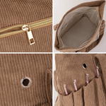 Borsa tote in velluto a coste personalizzata con iniziale floreale e ampia capienza, con nome: regalo di uso quotidiano, per compleanni e Natale, per donne appassionate di uncinetto 10