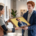 Tablesaux photo minimalistes personnalisés avec prénom – Décoration d'intérieur, cadeau de pendaison de crémaillère, d'anniversaire ou d'anniversaire de mariage pour la famille et les amis 5