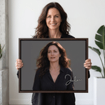 Tablesaux photo minimalistes personnalisés avec prénom – Décoration d'intérieur, cadeau de pendaison de crémaillère, d'anniversaire ou d'anniversaire de mariage pour la famille et les amis 3