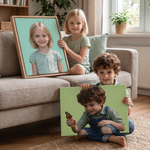 Tablesaux photo minimalistes personnalisés avec prénom – Décoration d'intérieur, cadeau de pendaison de crémaillère, d'anniversaire ou d'anniversaire de mariage pour la famille et les amis 2
