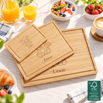 Personalized Eco-Friendly Cheese Board with Engraved Name and Animal Kids Use Birthday Christmas Gift for Kids Friends Family 2