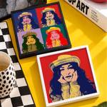 Personalized Pop Art Style Photo Four-Panel Canvas Wall Displays Canvas Set Home Decor Birthday Housewarming Gift for Family Friends 2