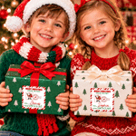 Personalized Santa Claus Special Delivery Postmark Style Stickers with Name Gift Decor Christmas Gift for Kids Family 2