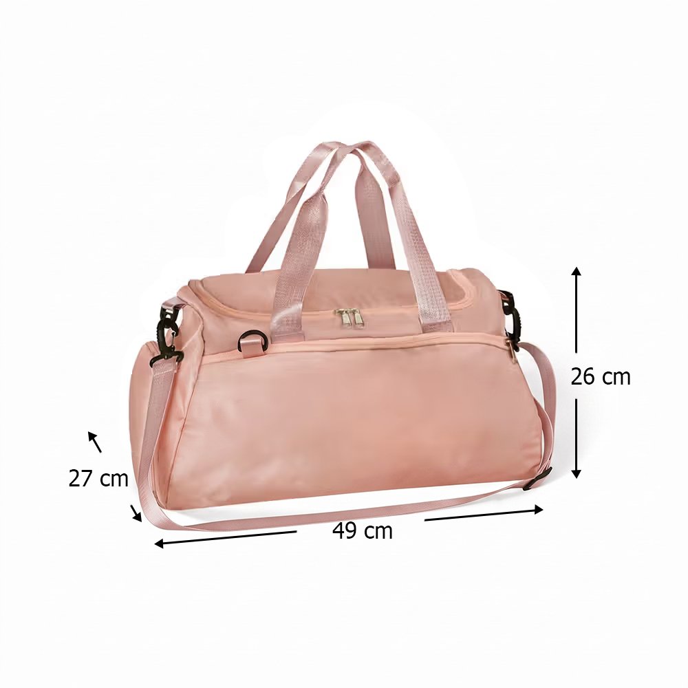 Borsa da viaggio personalizzata con scomparto per scarpe, con sagoma multicolore di ginnasta e nome - Regalo per ginnaste e atlete 8