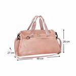 Borsa da viaggio personalizzata con scomparto per scarpe, con sagoma multicolore di ginnasta e nome - Regalo per ginnaste e atlete 8