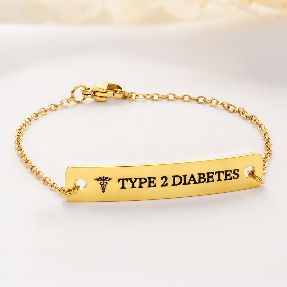 Pulsera de identificación médica personalizada con información médica grabada; regalo de primeros auxilios para mujeres pacientes 4