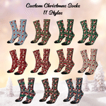 Personalised Funny 1-4 Face Photos Soft Mid-Calf Socks Daily Use Christmas Gift for Family Friend 8