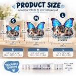 Personalized Birth Butterfly Floral Sleep Pet Photo Acrylic Ornament with Name Loss of Pet Sympathy Memorial Gift for Pet Owners 8
