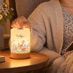 Personalised Birth Flower Dimmable Touch LED Night Light with Name and Remote Control Home Decor Birthday Gift for New Mum 4