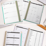 Personalized 3D-Effect Artwork Birth Flower Cartoon Character Photo 2027 Planner A5 Notebook with Name Birthday Office Gift for Students Art Workers 9