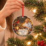 Personalised Always In Our Hearts Photo Acrylic Glass Ornament with Name and Year Christmas Memorial Sympathy Gift for Loss of Loved Ones 6