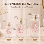 Personalized Diamond Effect Birth Flower Initial Durable Blue Bow Glass Perfume Bottle with Name Daily Use Birthday Christmas Gift for Women Girls 7