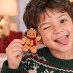 Personalized Cute 1-15 Gingerbread Men Wooden Decoration with Name and Base Home Decor Christmas Gift for Family 6