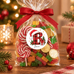 Personalised Christmas Theme Initial Waterproof Stickers with Name Gift Decor Christmas Gift for Kids Family Friends 4