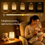Personalised Birth Flower Dimmable Touch LED Night Light with Name and Remote Control Home Decor Birthday Gift for New Mum 7